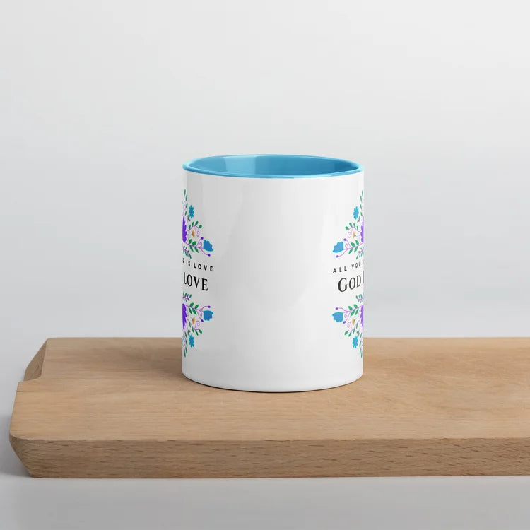 God is Love Mug with Color Inside