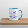 God is Love Mug with Color Inside